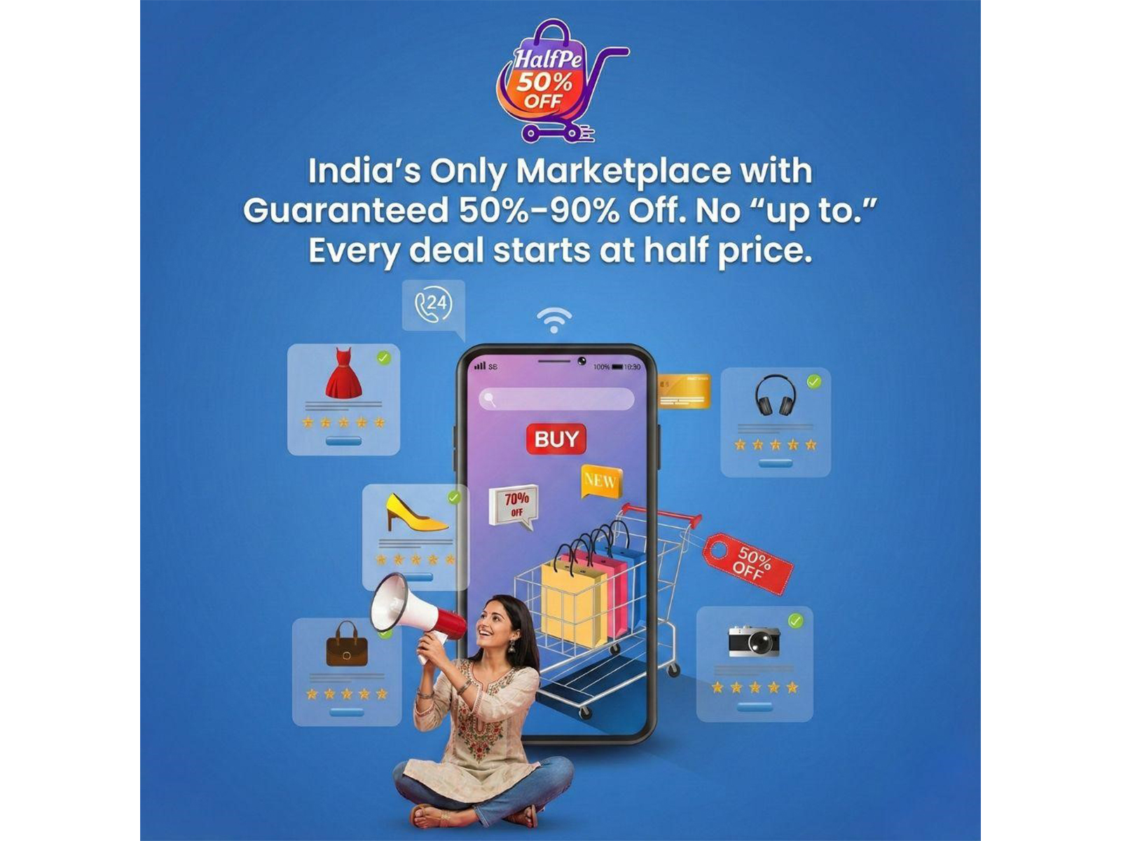 HalfPe.com: The Platform Transforming India's Shopping Culture With Discounts Starting at 50% and Going Up to 90% Off
