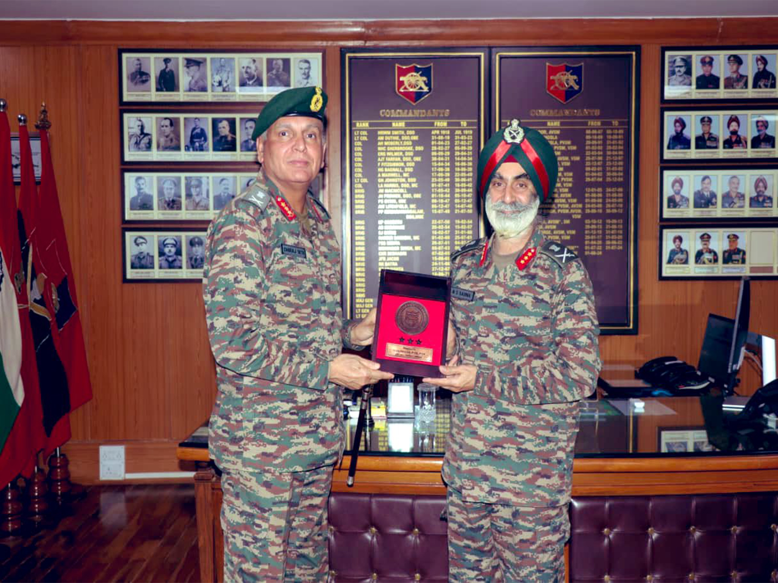General Officer Commanding-in-Chief of the Southern Command Lieutenant General Dhiraj Seth visited the School of Artillery in Devlali (Photo/ @IaSouthern)