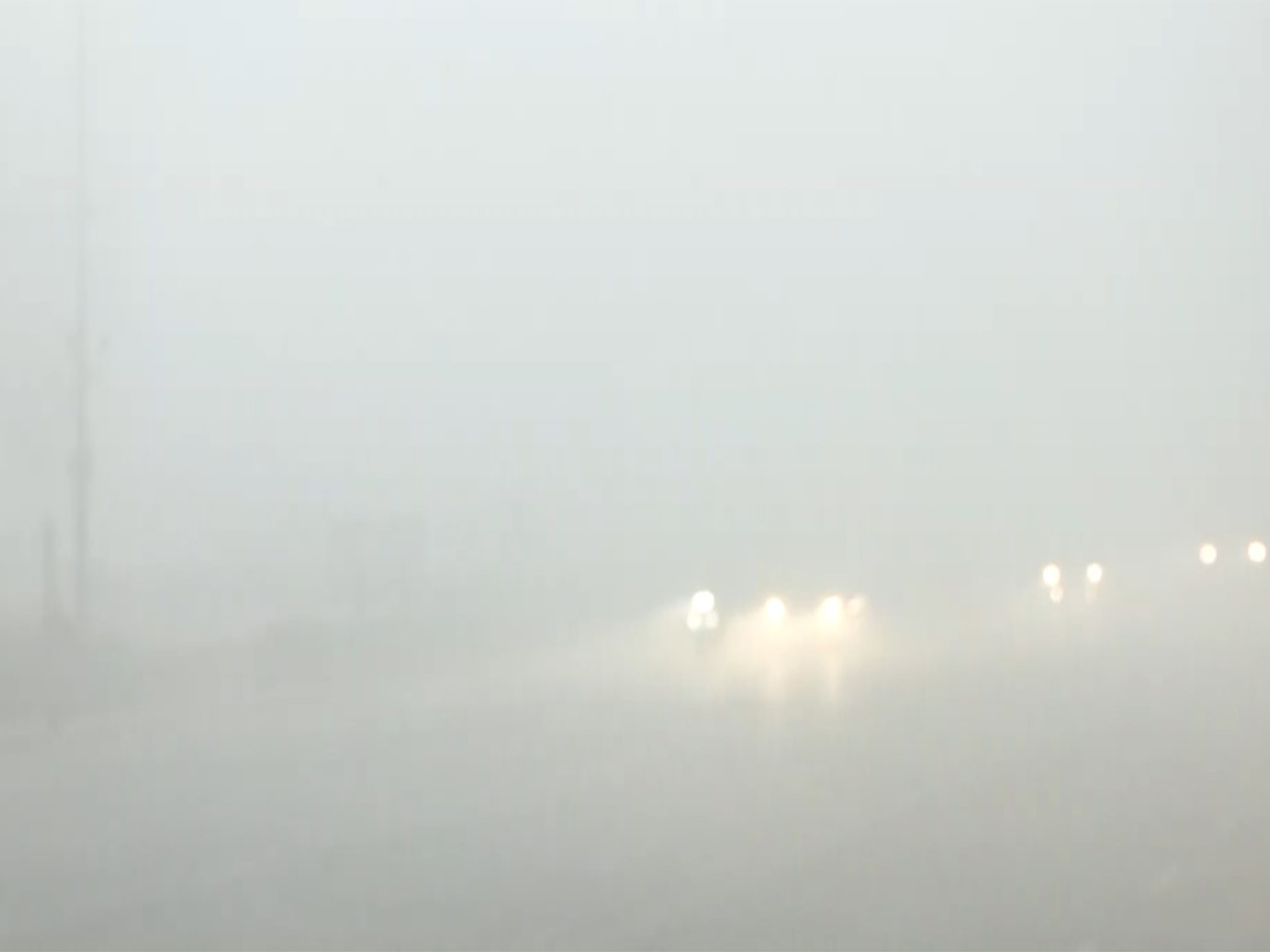 Visuals of thick smog in Kartavya Path (Photo/ANI)