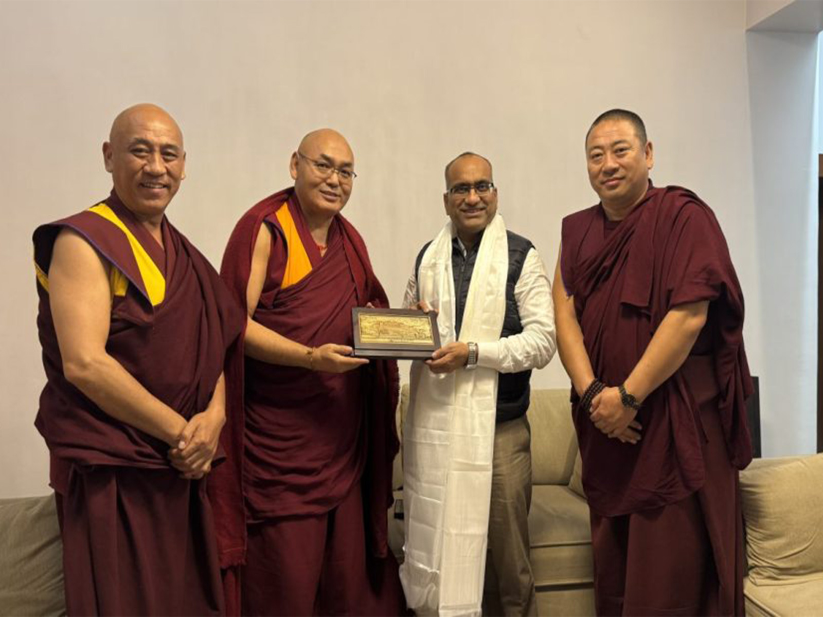 Members of the Tibetan Parliament-in-Exile's Standing Committee during an advocacy outreach in New Delhi amid the winter session of the Indian Parliament. (Image Source: Central Tibetan Administration)