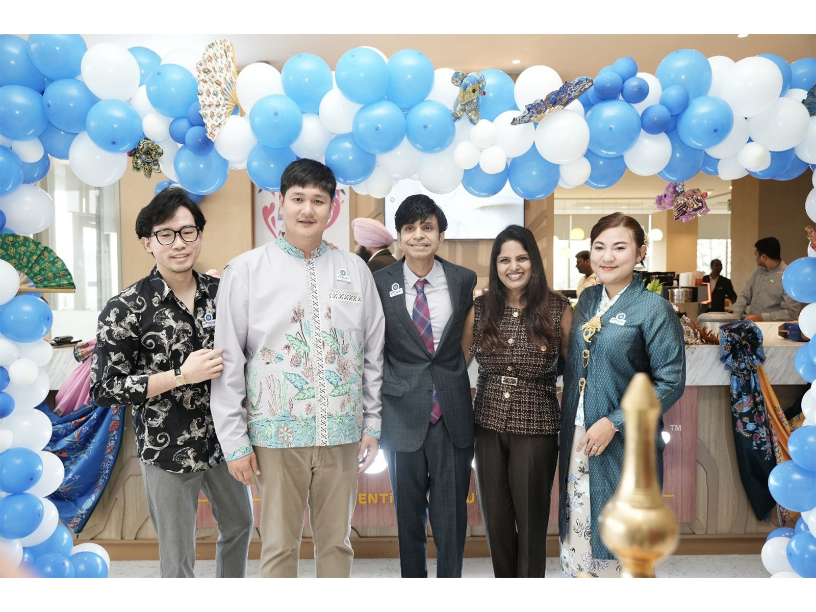 Kongsi Tea Bar's leadership teams from Thailand and India at the unveiling of the new outlet inside Holiday Inn Bengaluru Racecourse (Photo/Tea Bar)