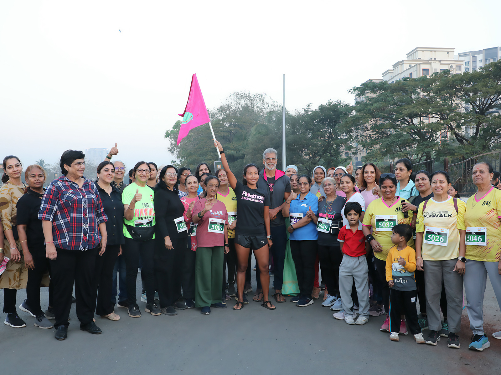 Grandmothers run 5K, 10K in Mumbai. (Photo/Grandmothers run)
