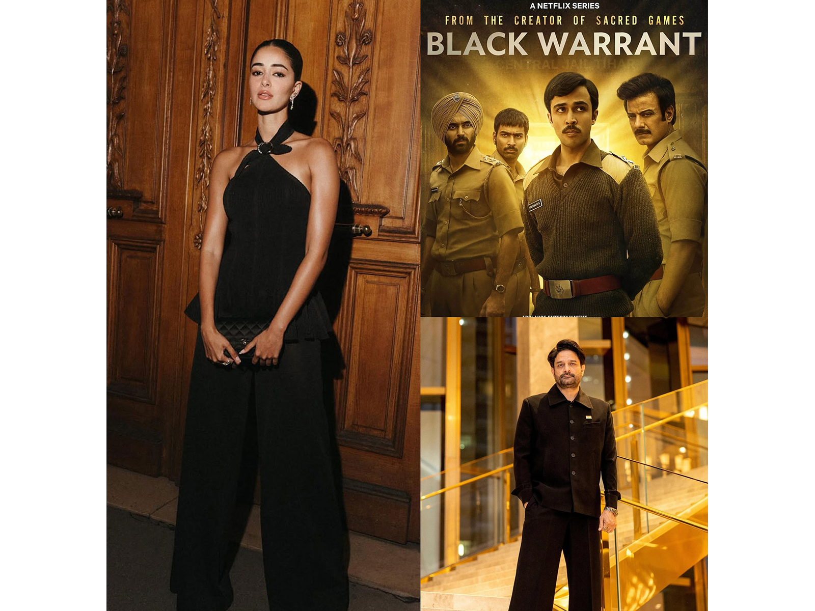 Ananya Panday, Black Warrant and Jaideep Ahlawat (Photo/Instagram@ananyapanday/@Netflix/@Jaideepahlawat)