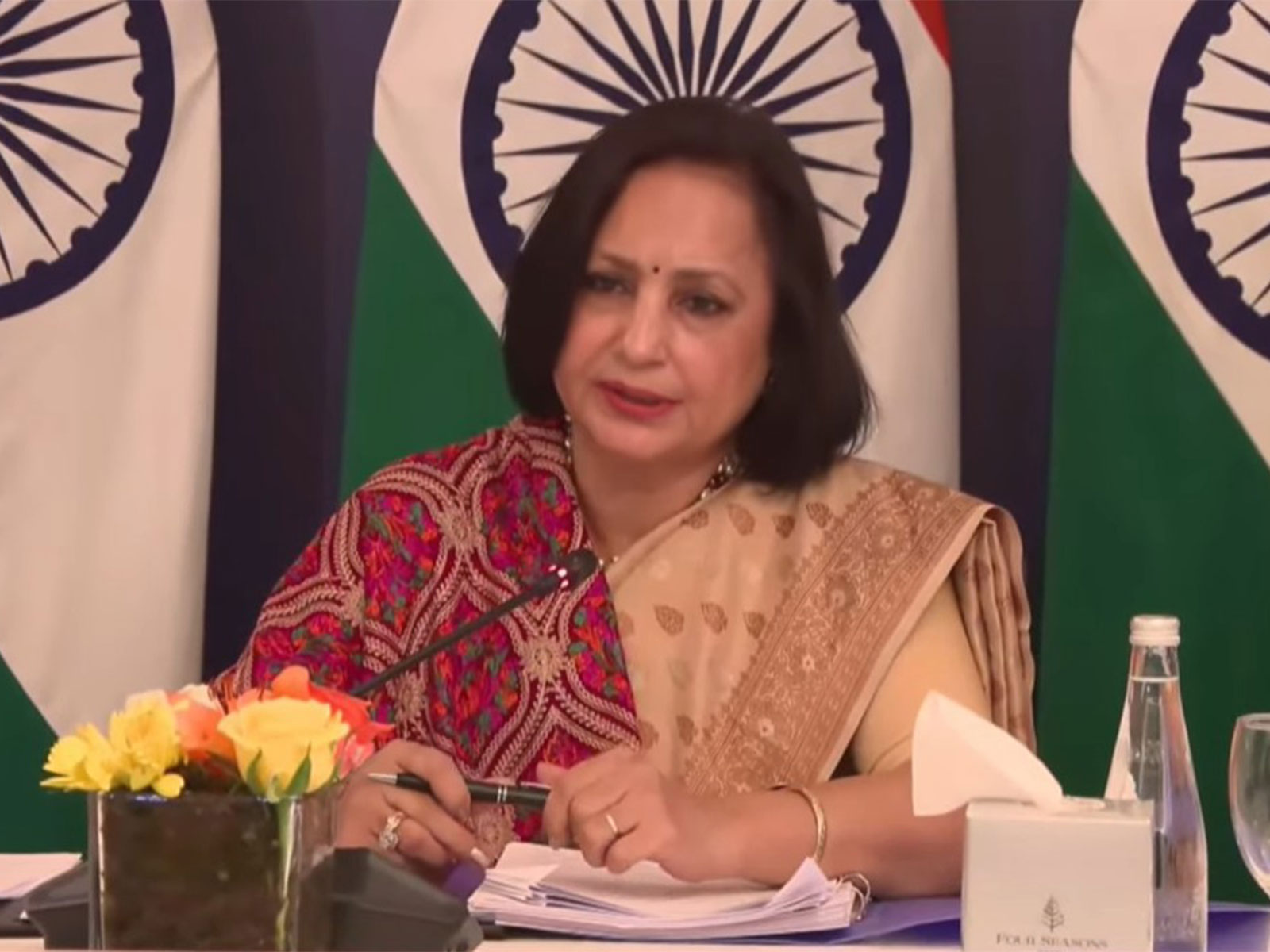 MEA Secretary (South) Neena Malhotra (Photo/ YouTube @MEAIndia)