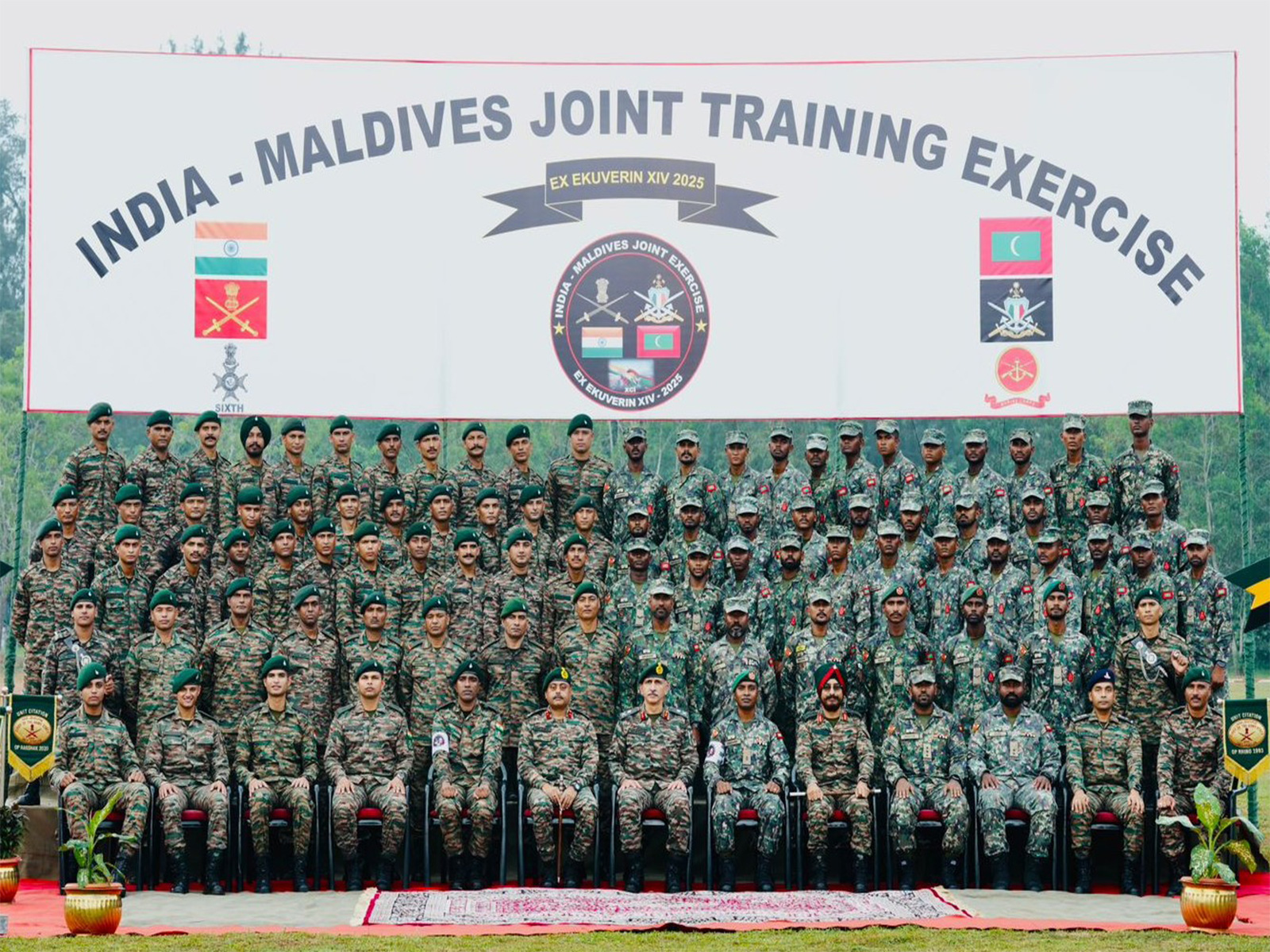 Indian and Maldivian troops take part in Exercise EKUVERIN in Kerala (Photo/Army)