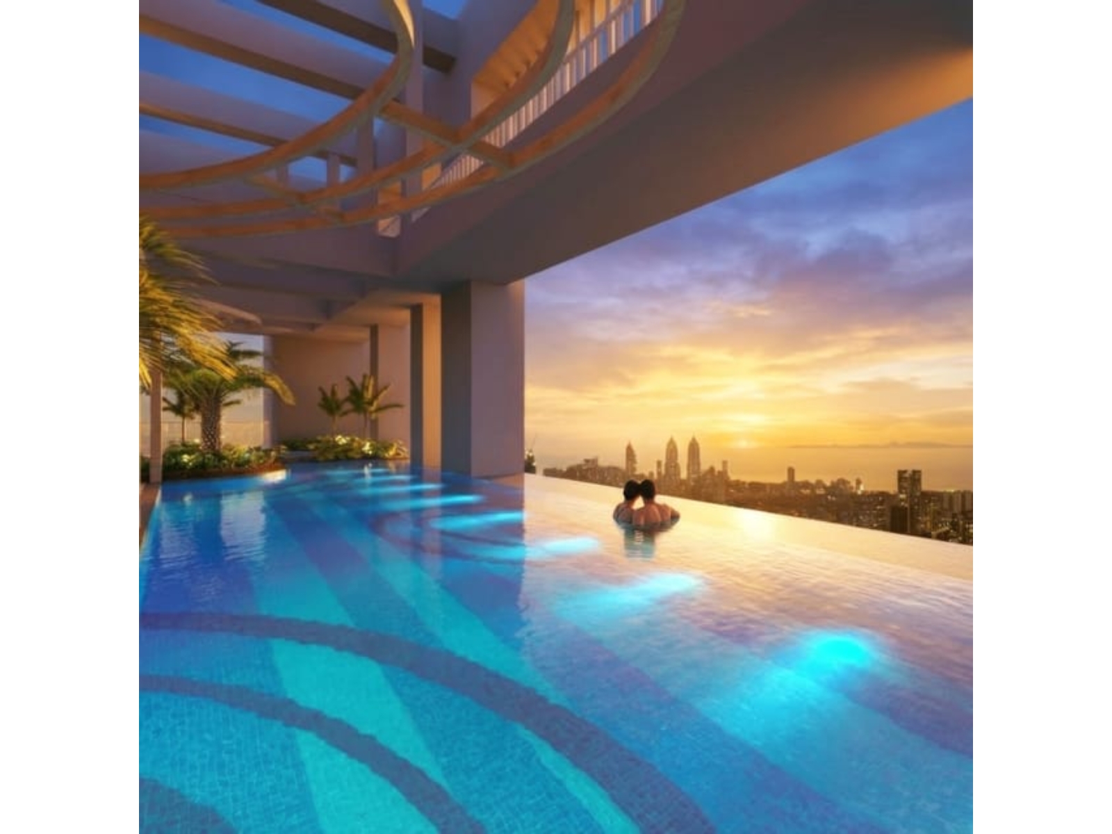 India's Highest Infinity Pool at 700 Feet unveiled at Monte South, Byculla a JV between Marathon Group and Adani Realty