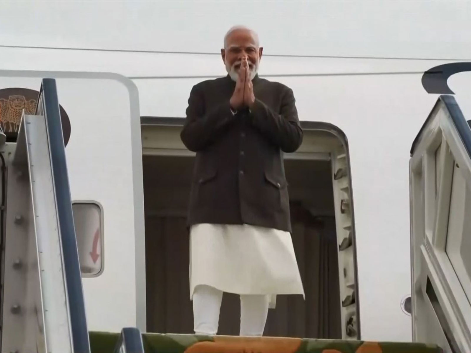 Prime Minister Narendra Modi arrives in Addis Ababa on a two-day state visit to Ethiopia. (Photo/ANI)