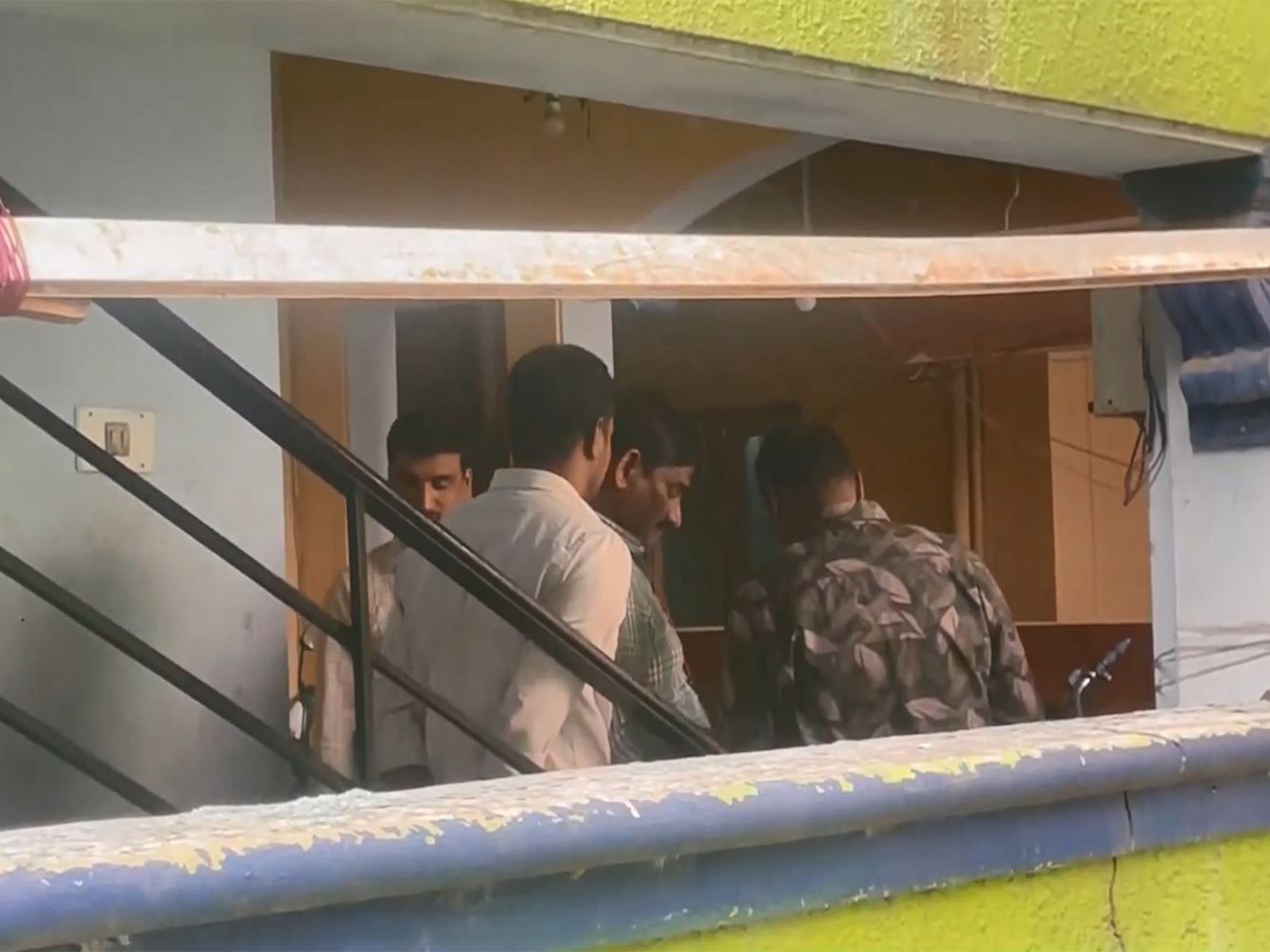 Hyderabad Police Special Branch collect details from neighbours of Bondi Beach shooting accused's brother in Tolichowki. (Photo/ANI)