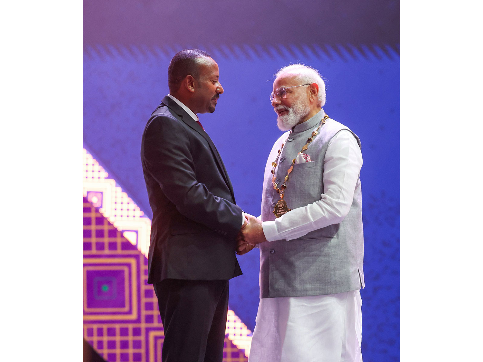 Prime Minister Narendra Modi with Ethiopian PM Abiy Ahmed Ali (Photo: X@DrSJaishankar)