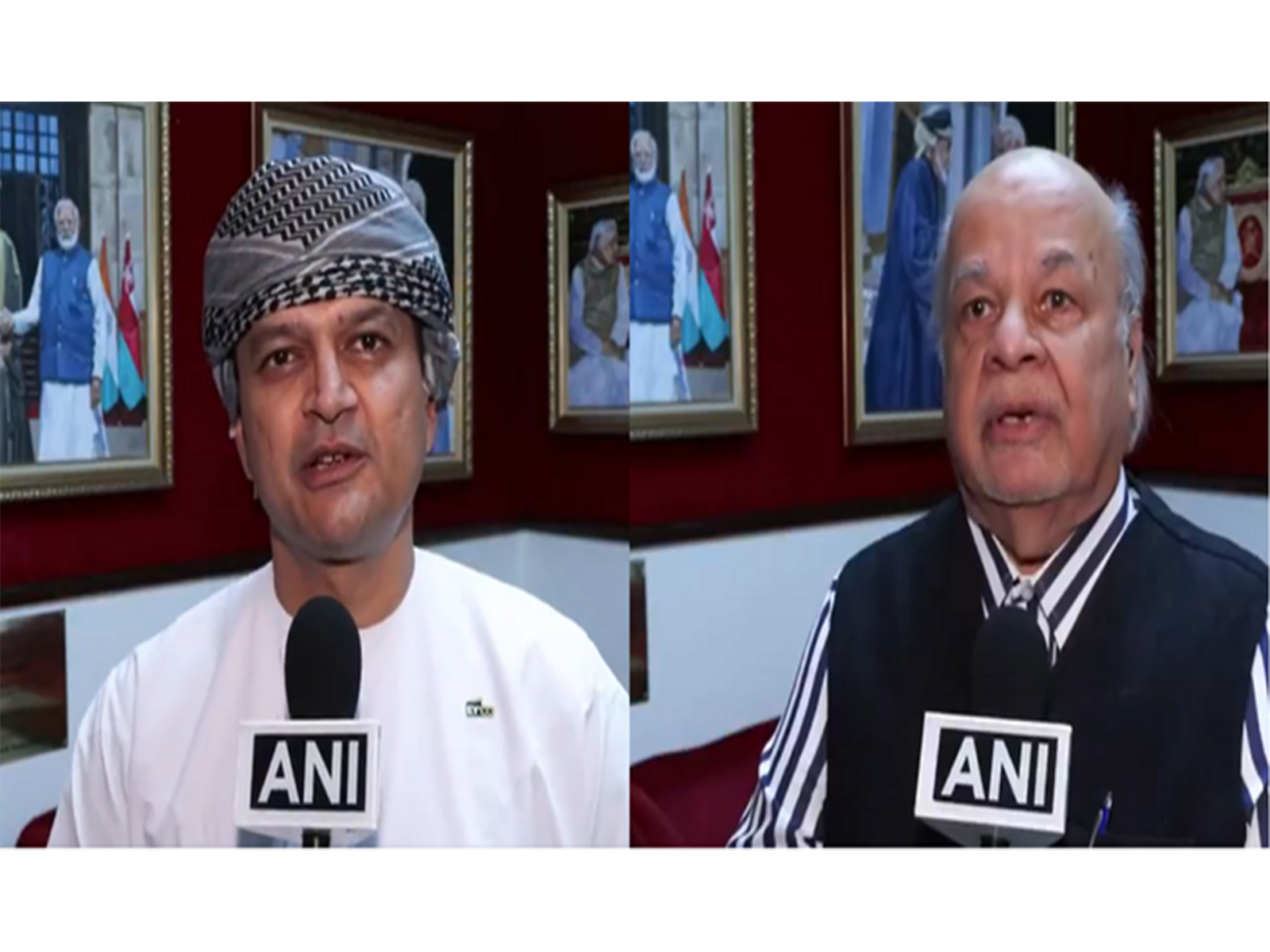 Alkesh Joshi, Partner at Ernst & Young; Kiran Asher, Founder and Group Managing Director of Al Ansari Group (Photo/ANI)