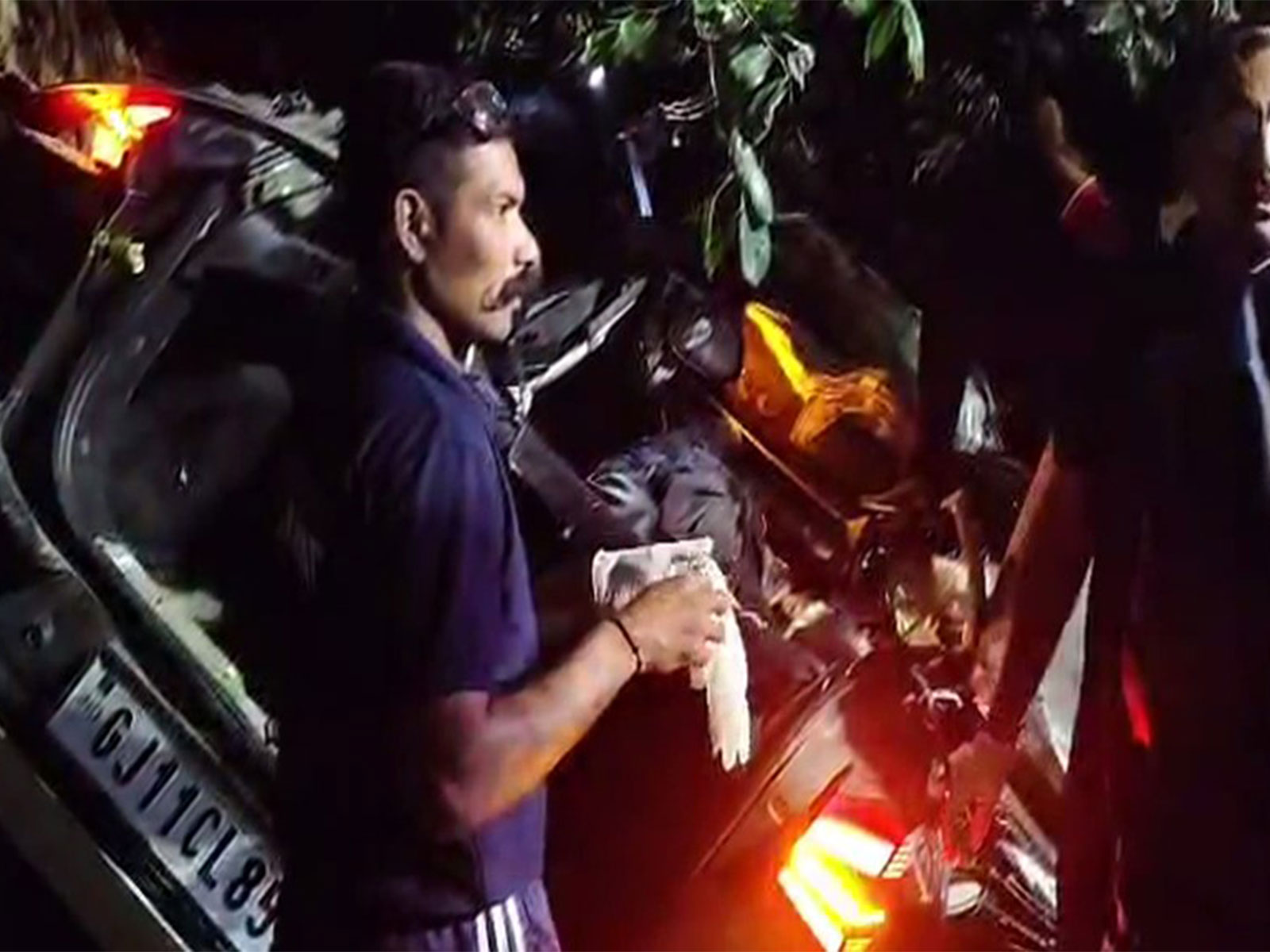 Car crash in Amreli, Gujarat (Photo/ANI)