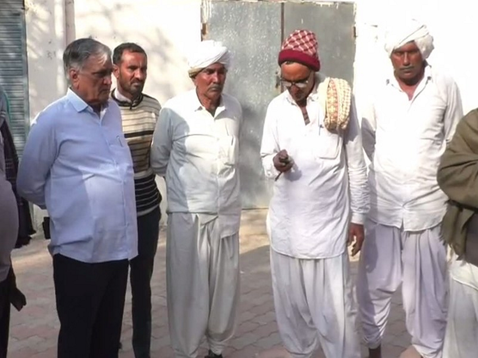 BJP MLA Durlabhjibhai Dethariya at the incident site (Photo/ANI)