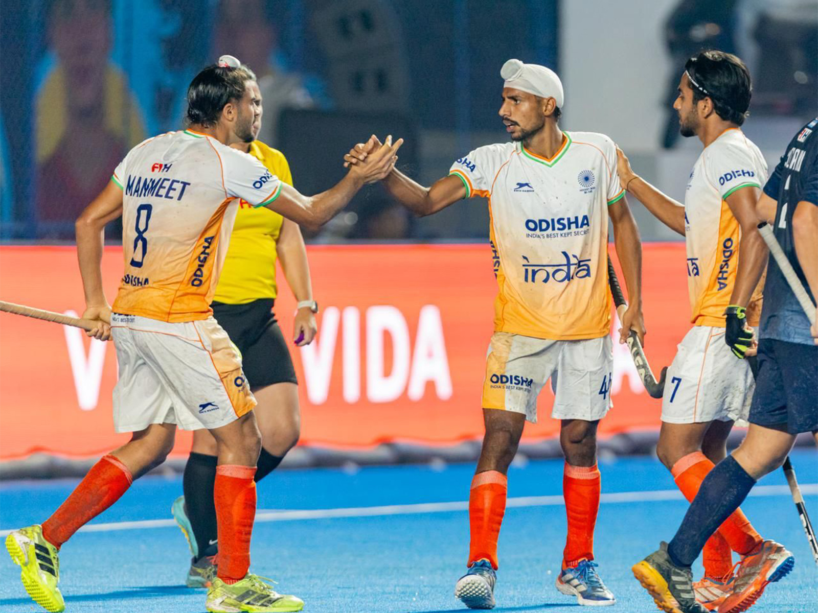 India players celebrating. (Photo: Hockey India)