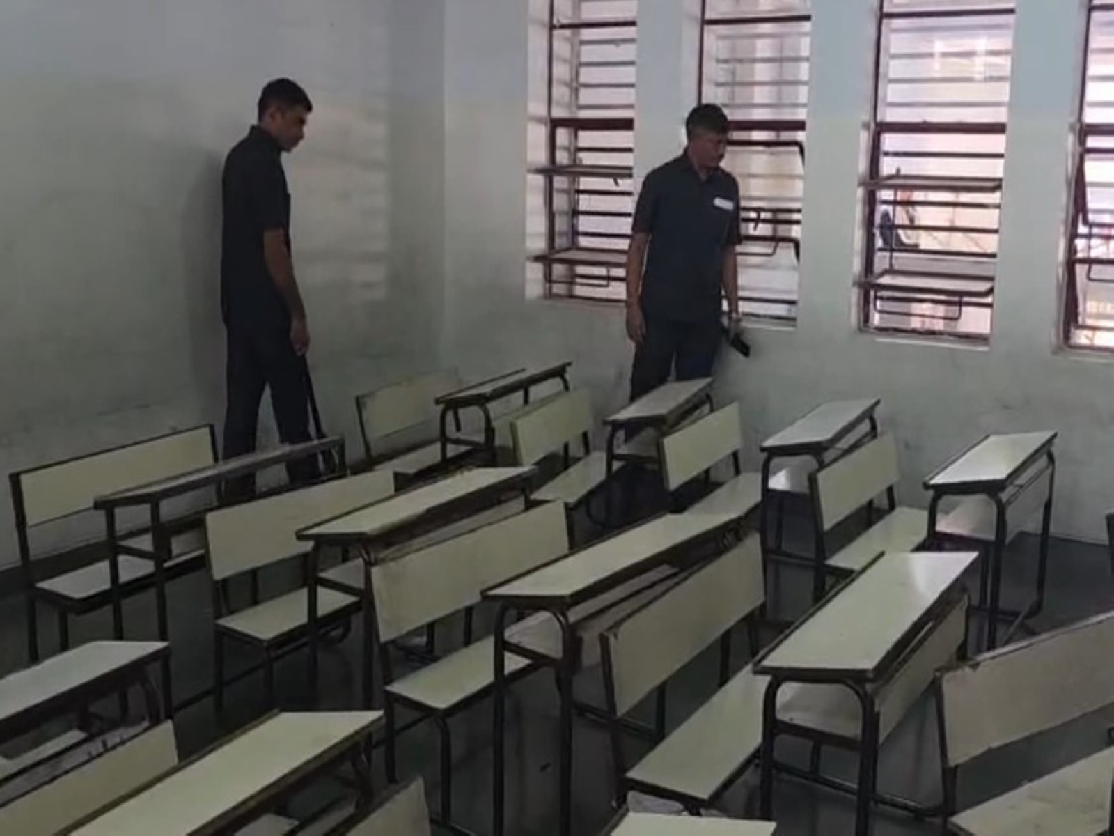 Security inspection underway in school (Photo/ANI)