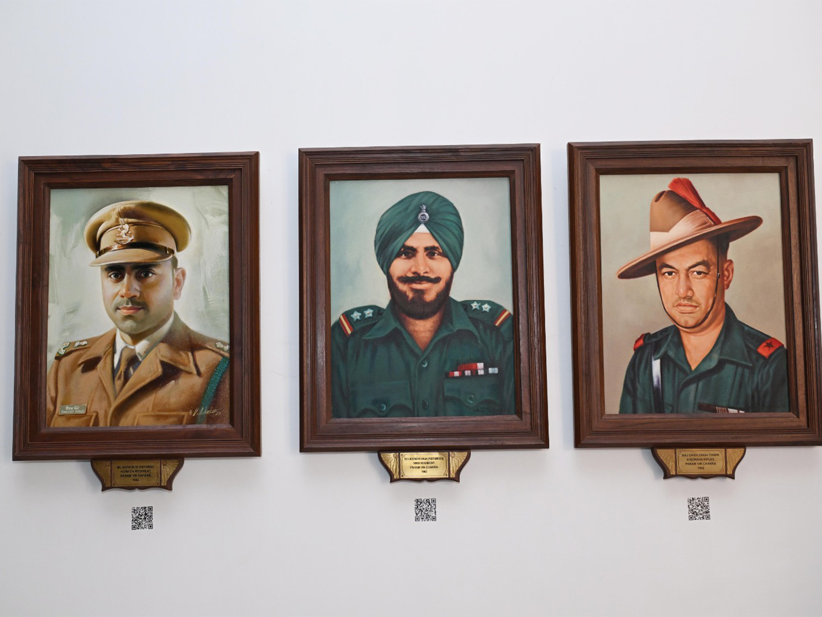 Portraits of British ADCs replaced with Param Vir Chakra awardees at Rashtrapati Bhavan (Photo/Rashtrapati Bhavan)