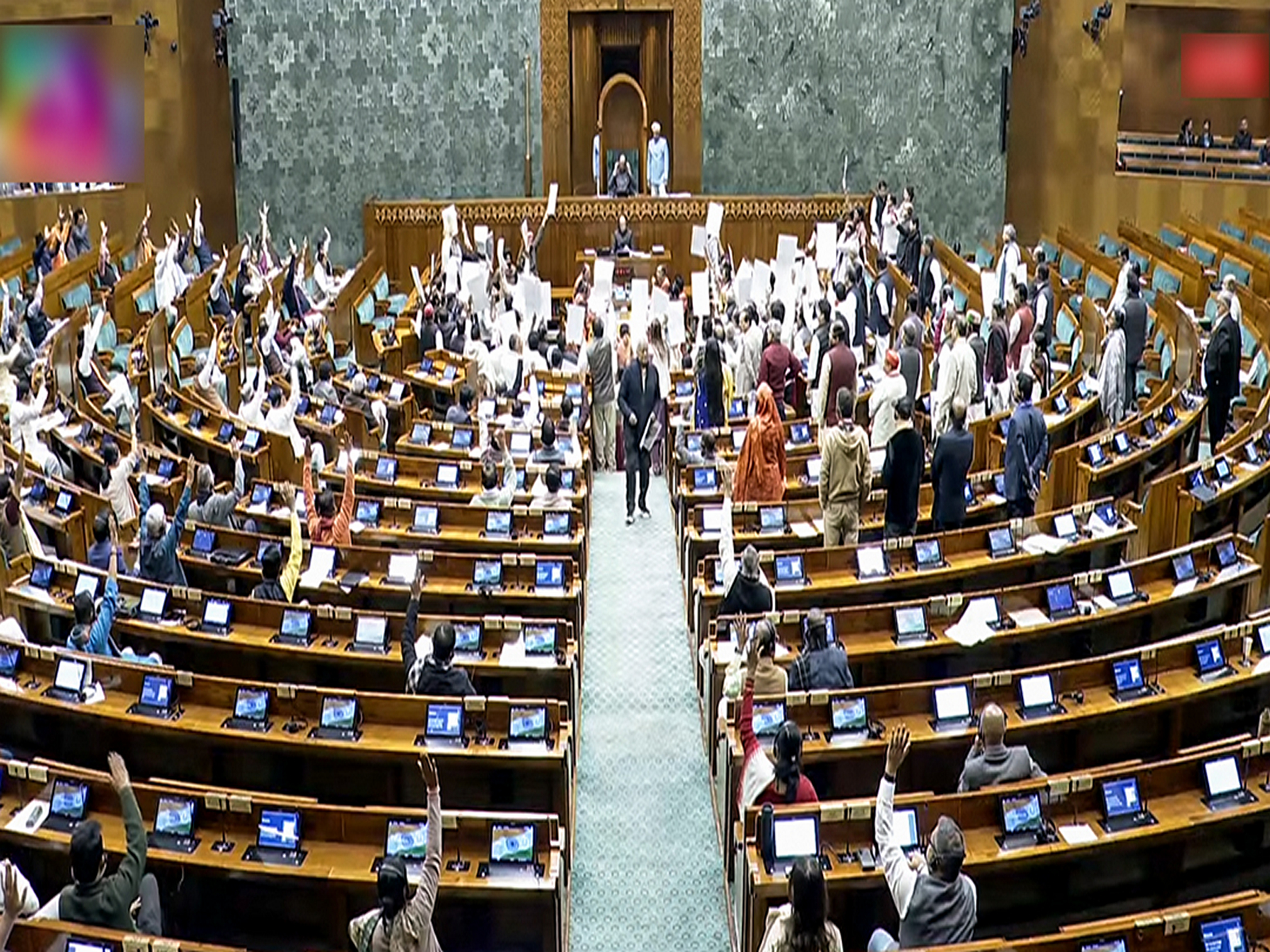 Visual of Lok Sabha (Photo/ANI)