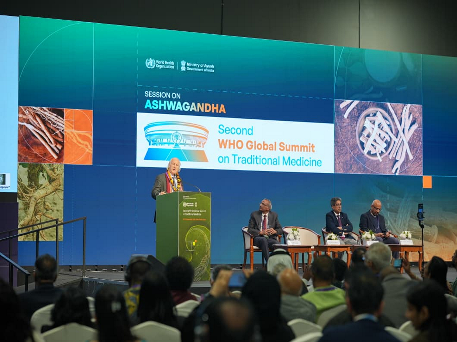 A visual from WHO Global Summit on Traditional Medicine (Photo/AYUSH Ministry)