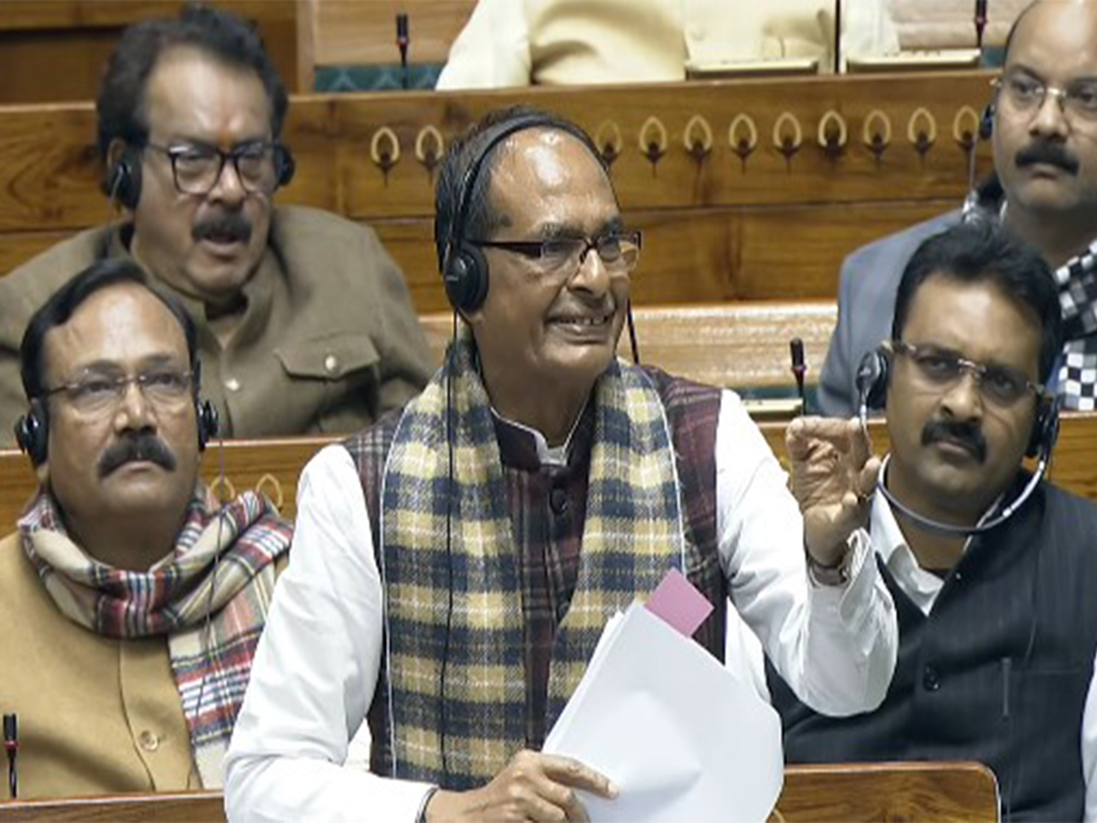 Union Agriculture Minister Shivraj Singh Chouhan speaks in Lok Sabha. (Photo/ANI)