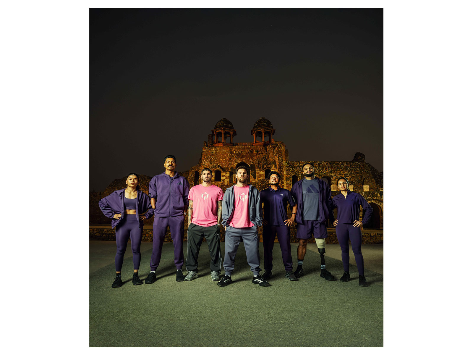 GOAT of football Lionel Messi meets India's elite champions and adidas athletes, Sumit Antil, Nishad Kumar, Nikhat Zareen, Renuka Thakur, and Kuldeep Yadav
