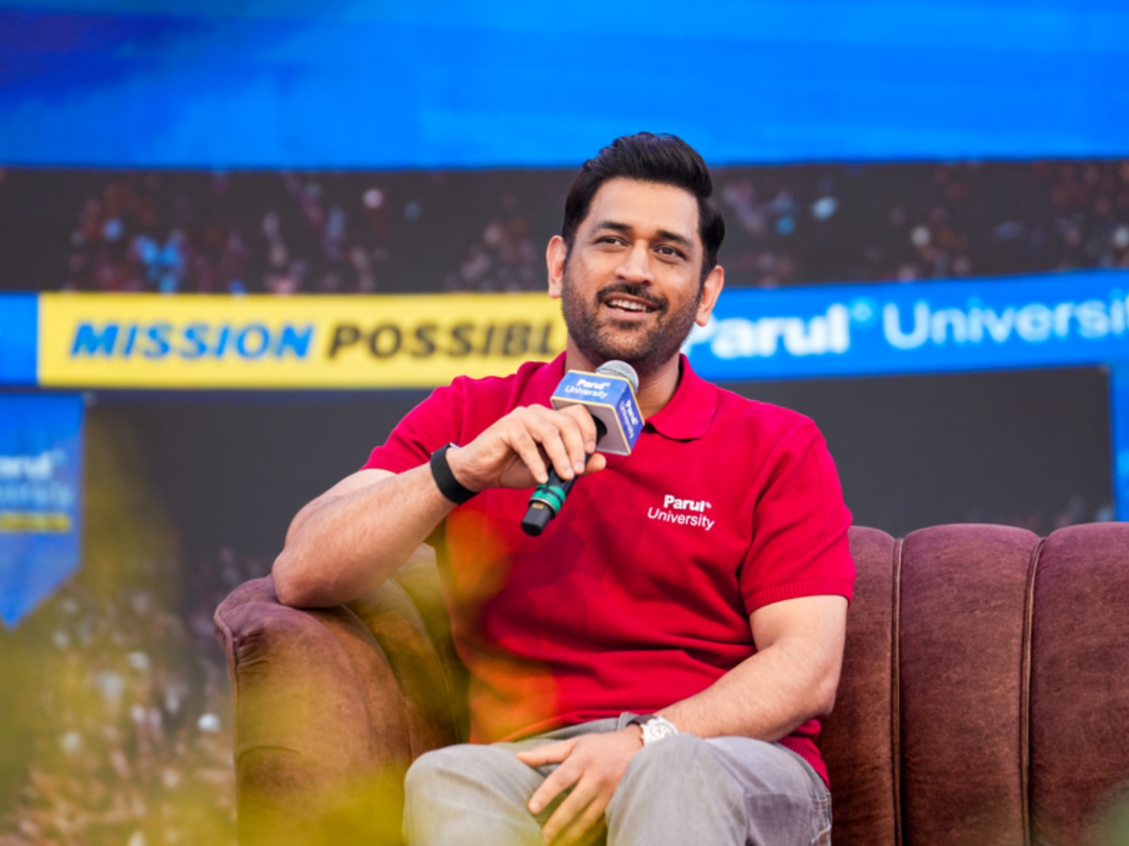 'Choose What Matters': MS Dhoni Engages with Students at Parul University's Mission Possible 2025