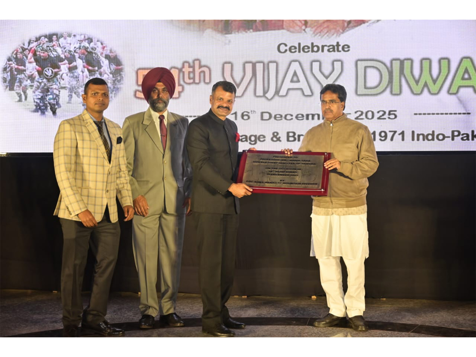 Indian Army commemorated the 54th Vijay Diwas (Photo/ANI)