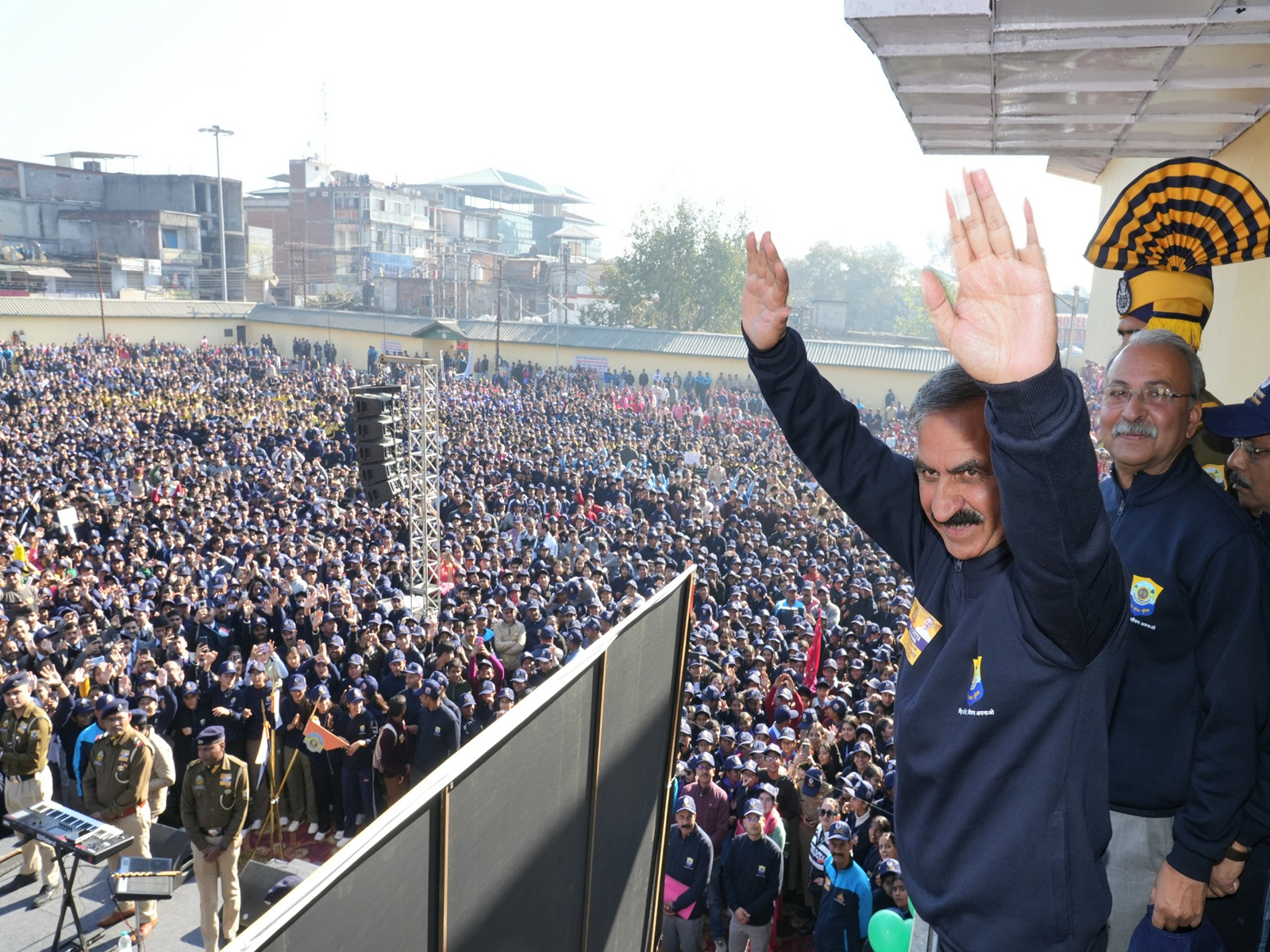 HP CM Sukhu leads anti-Chitta awareness walkathon. (Photo:CMO)