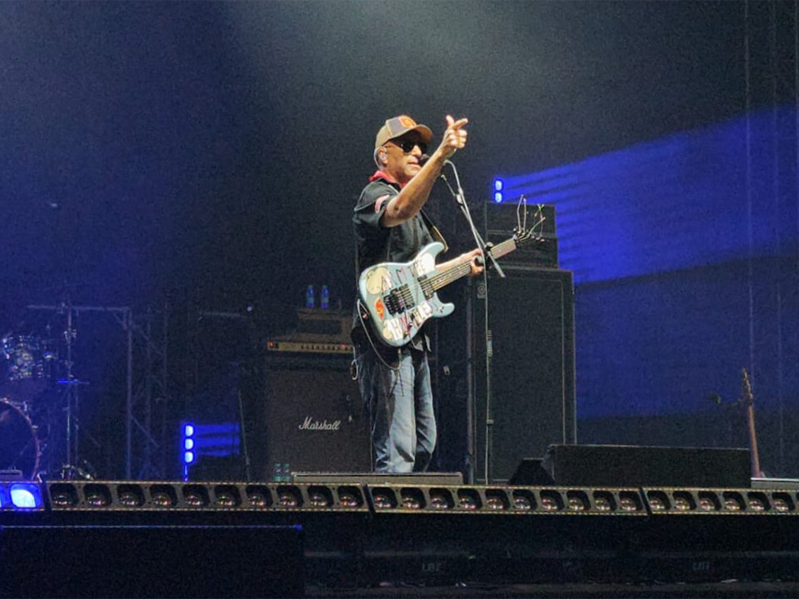 Grammy-winning guitarist and Rock&Roll; Hall of Fame inductee Tom Morello duinrg his concert in Gurugram (Photo/ANI)