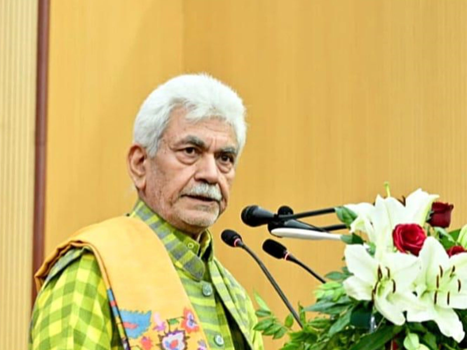 Jammu and Kashmir Lieutenant Governor Manoj Sinha (Photo/ANI)