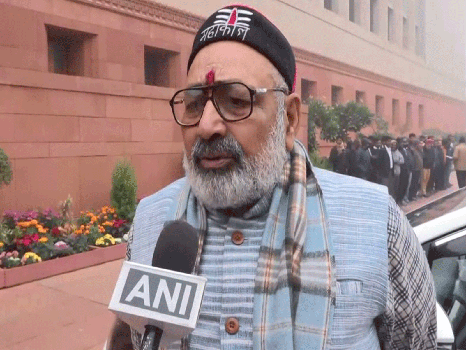 Union Minister Giriraj Singh on TMC protest (Photo/ANI)