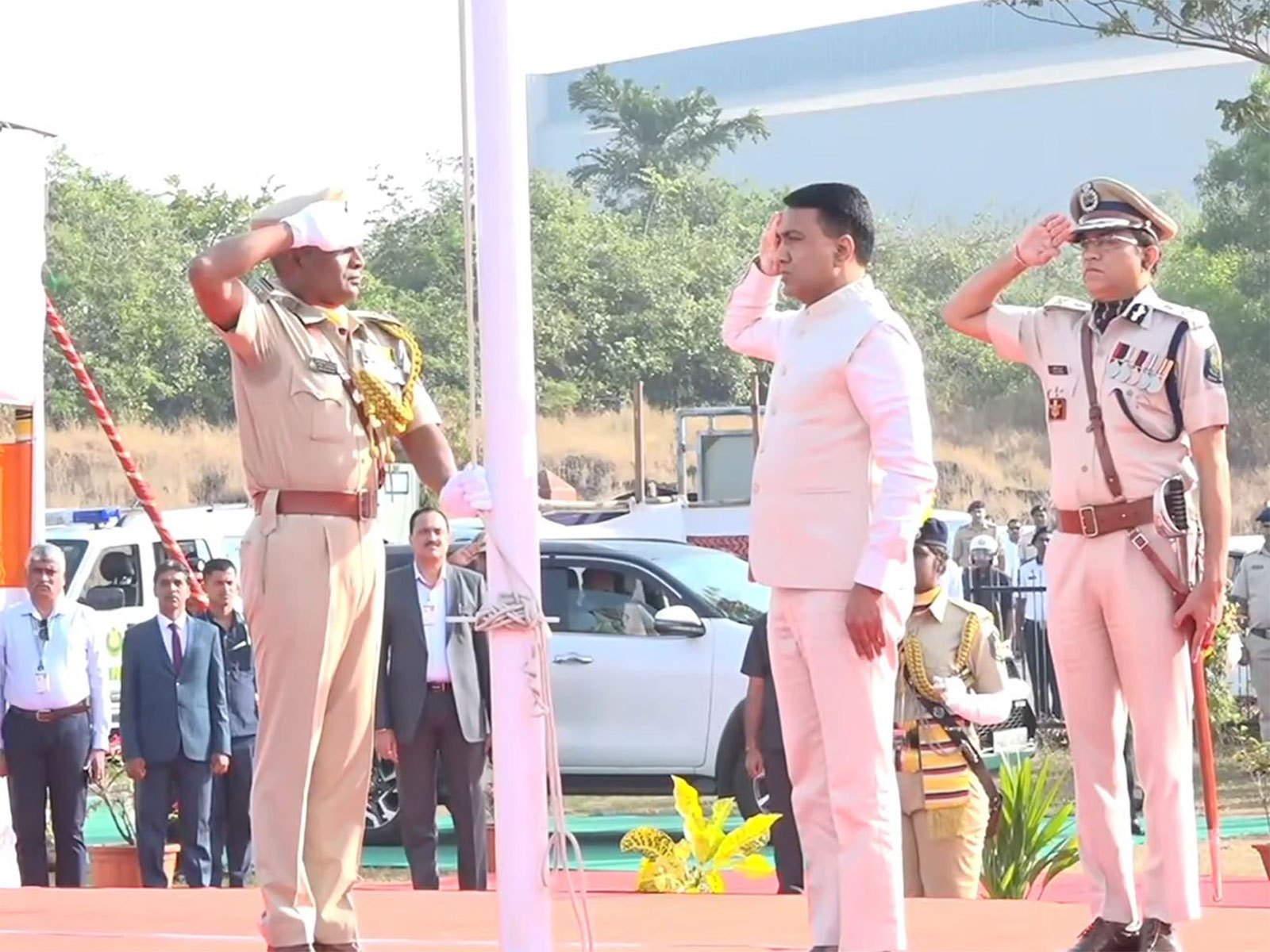 Goa Chief Minister Pramod Sawant at Goa liberation day celebrations(Photo/ANI)