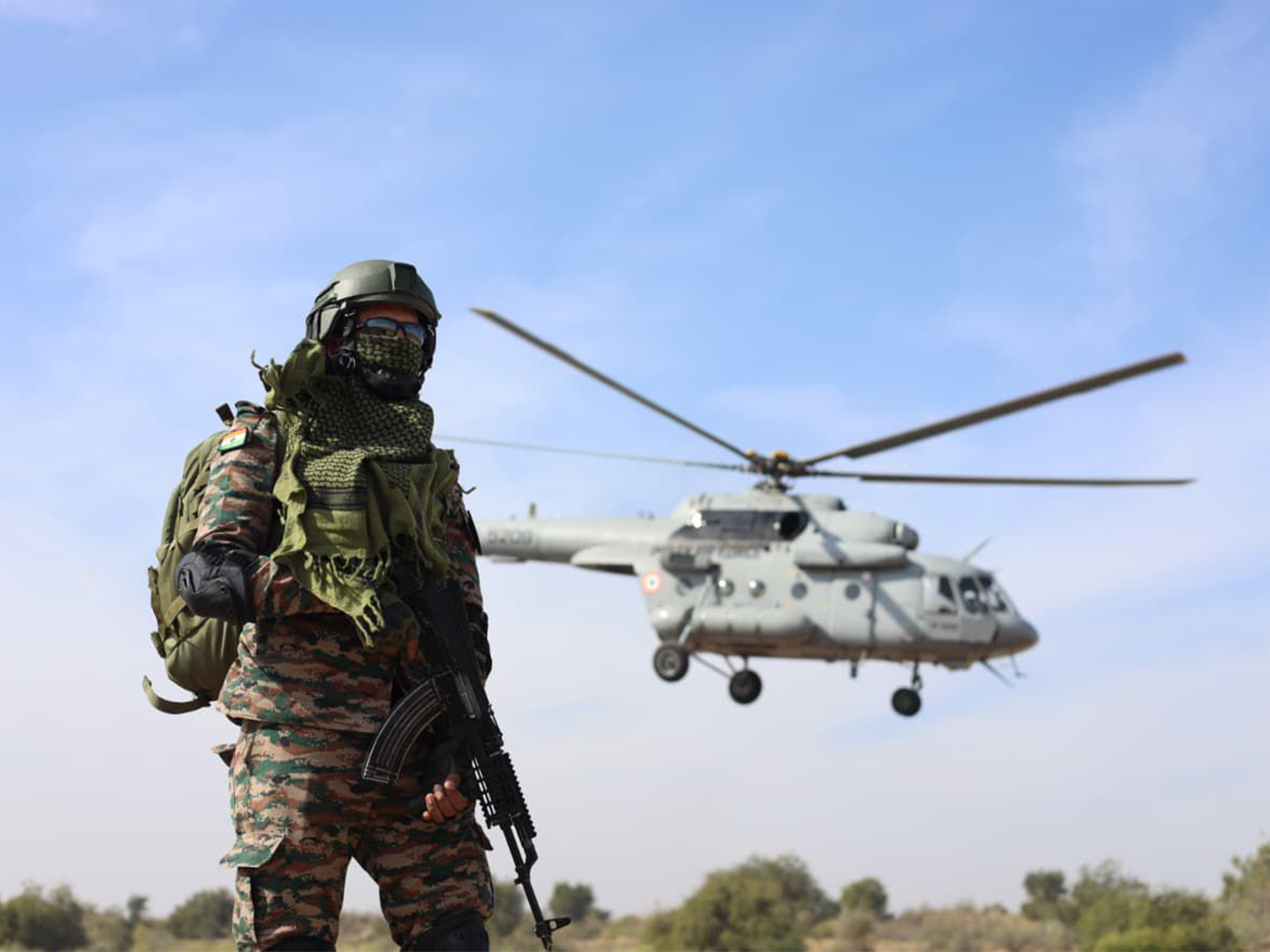 An Indian Army poersonnel during Ex-Harimau Shakti 2025 (Photo/ Indian Army)