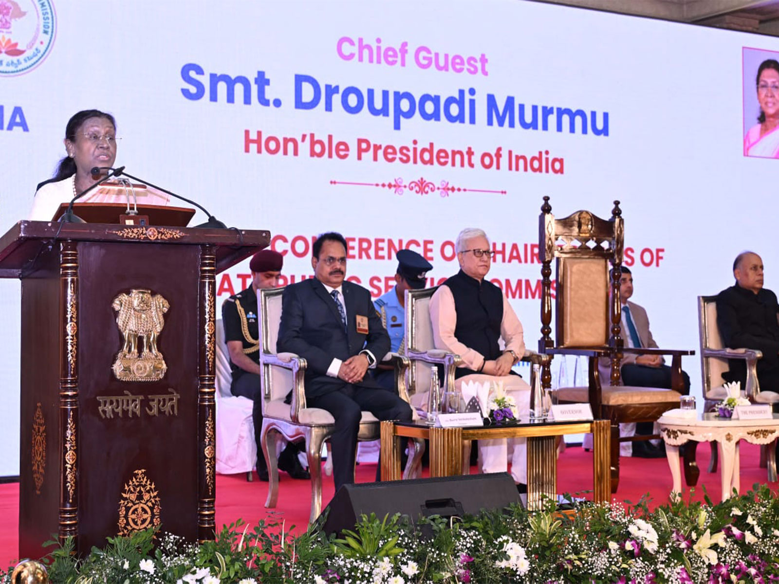 President Droupadi Murmu at the Hyderabad event (Photo/ANI)