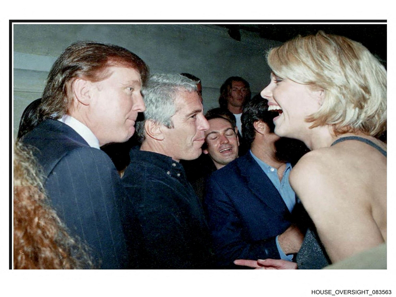 A handout photograph shows US President Donald Trump with the late financier and convicted sex offender Jeffrey Epstein, from Epstein's estate (Photo/Reuters)