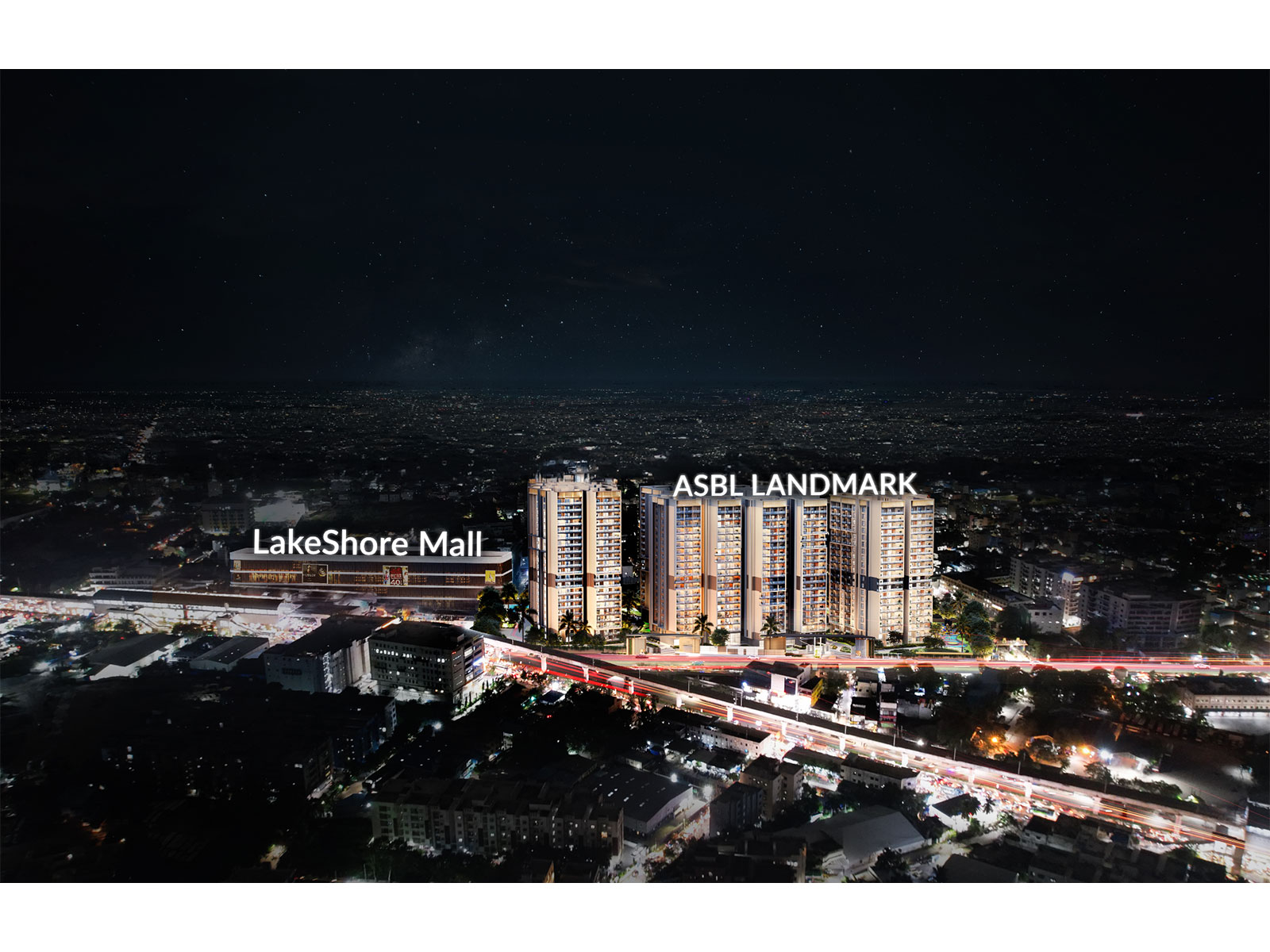 Lakeshore Mall Hyderabad, largest mall in India, located right beside ASBL Landmark at Kukatpally Y-Junction