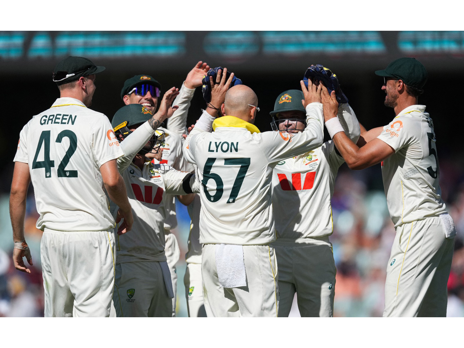 Australian team celebrating. (Photo: Reuters)