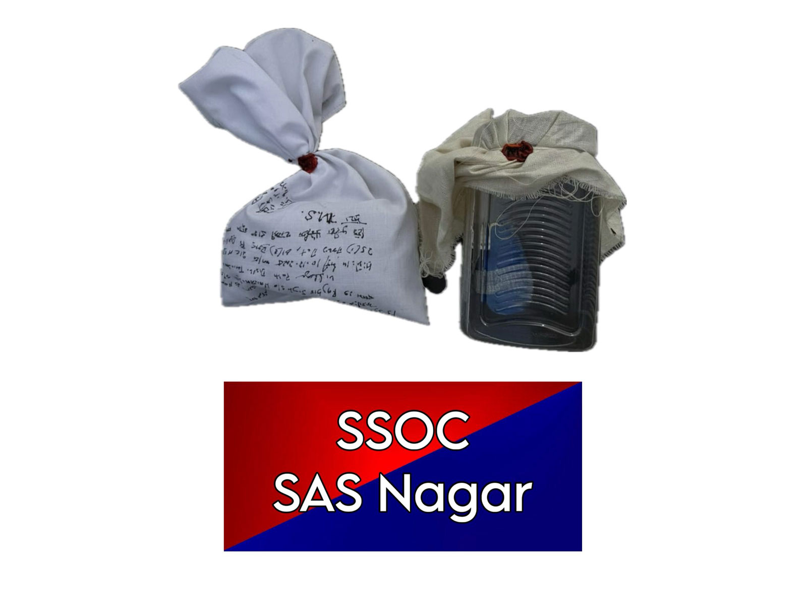 Recovered material during arrest, SSOC SAS Nagar (Photo/ Information& Public Relations Department,Punjab)