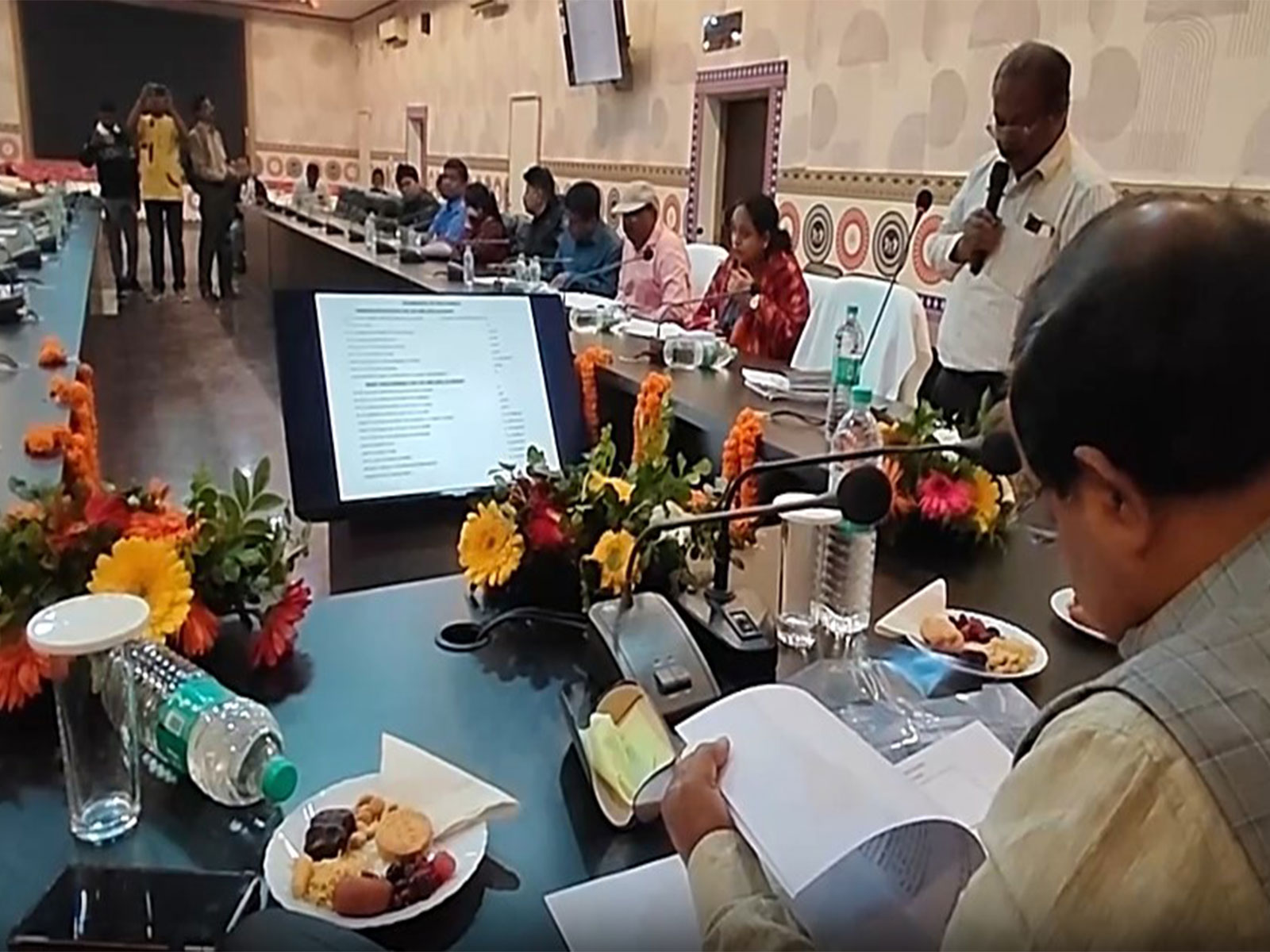 Odisha Minister held a Kharif Procurement review (Photo/ANI)