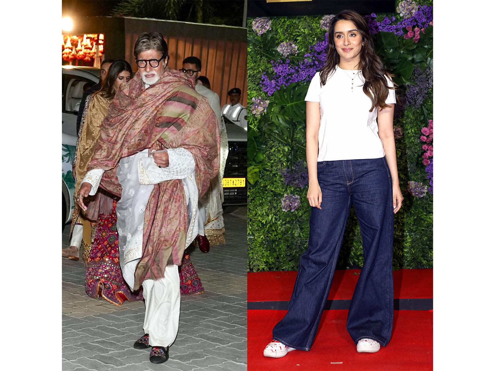 Amitabh Bachchan and Shraddha Kapoor (Photo/ANI)