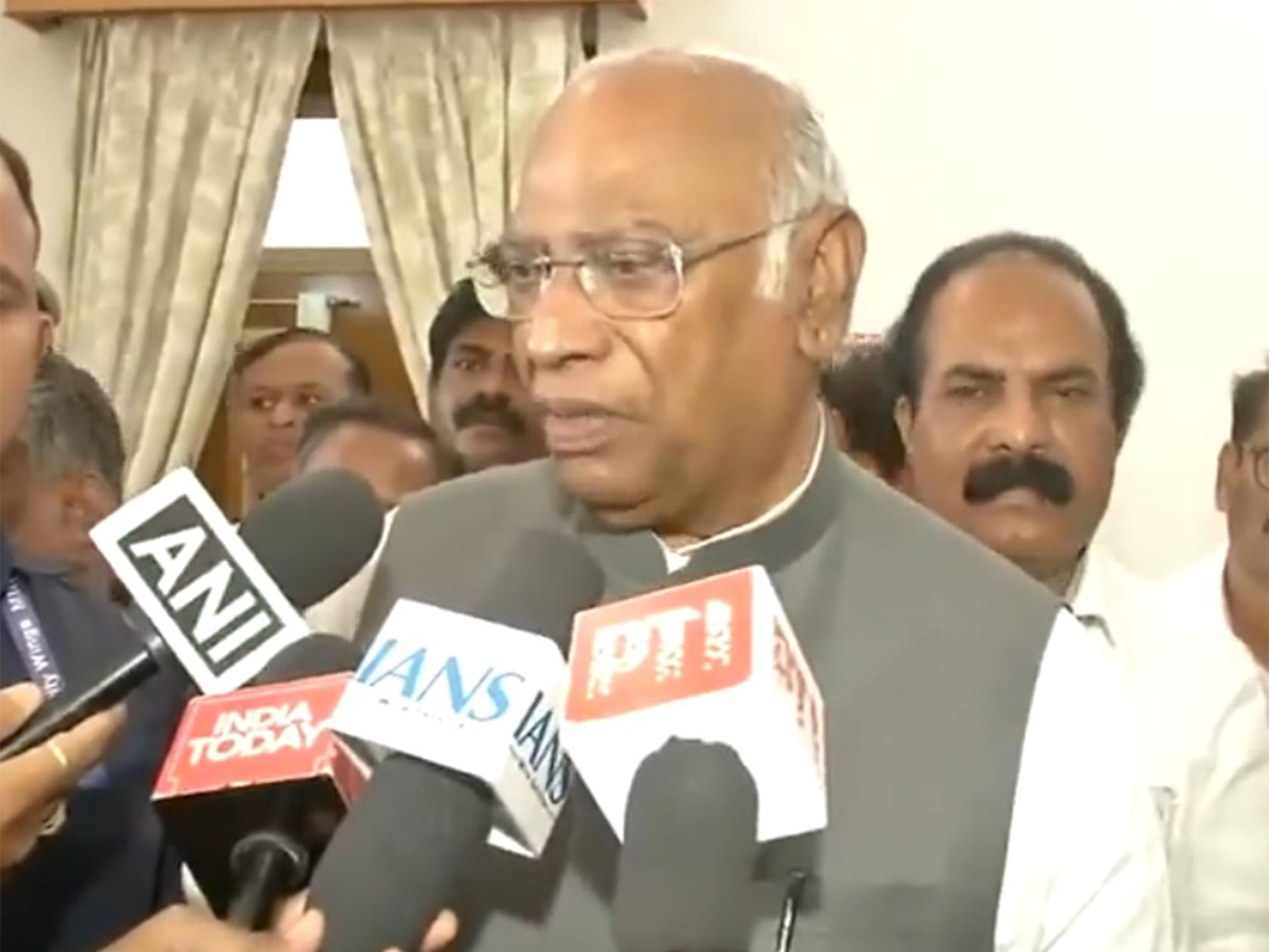Congress president Mallikarjun Kharge (Photo: ANI) 