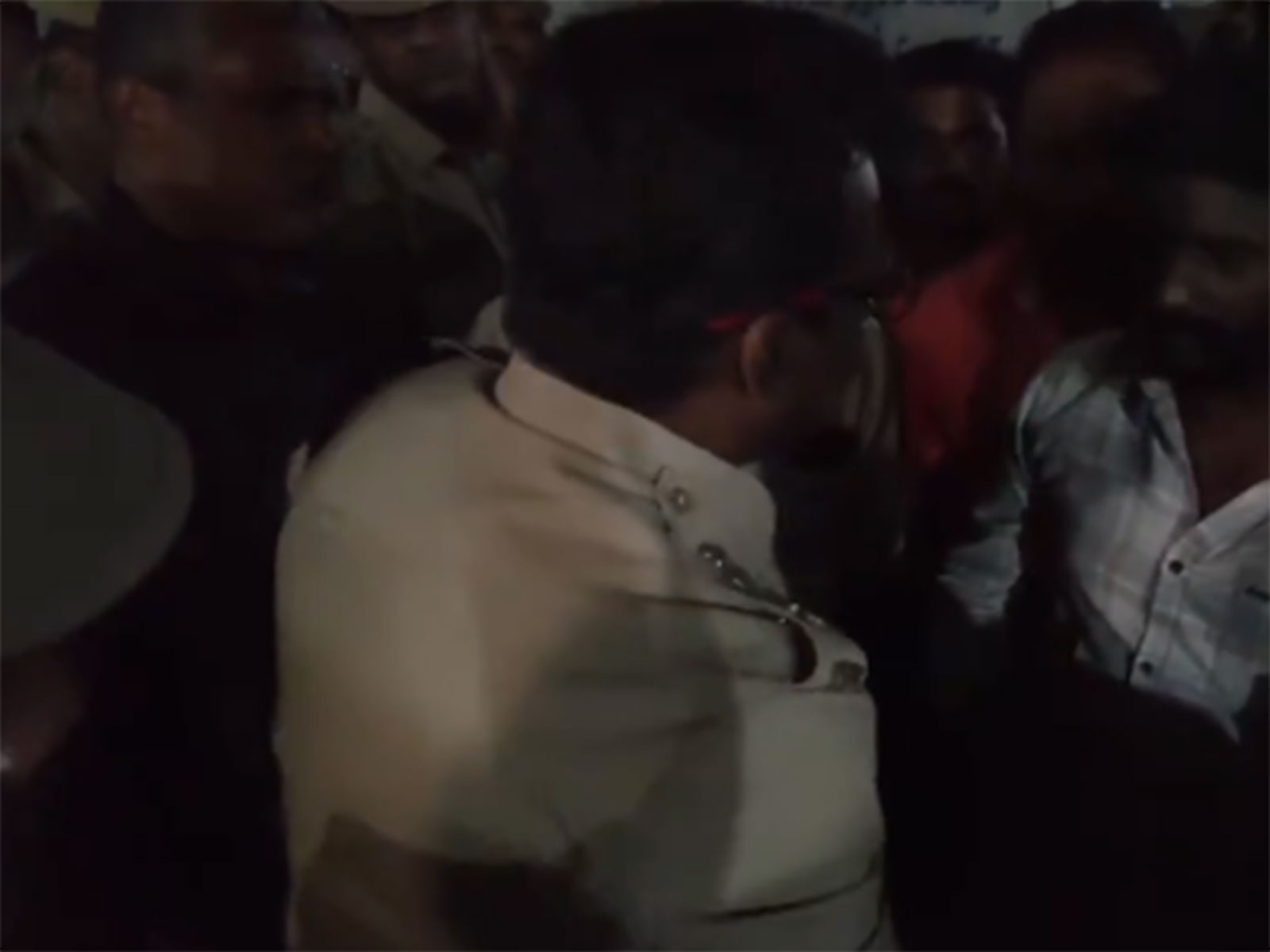 Visual from the protest sight (Photo: ANI)