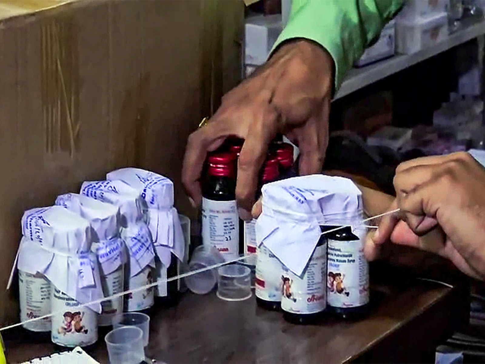 Sealed bottles of cough syrup (File Photo/ANI)