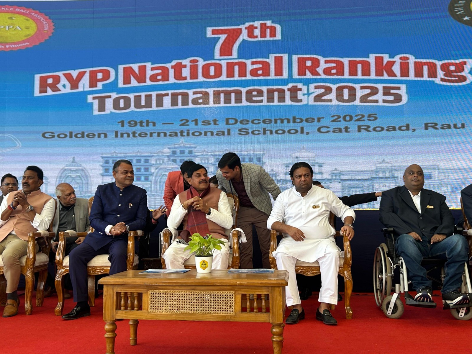 Madhya Pradesh Chief Minister Mohan Yadav at closing ceremony of 7th RYP National Ranking Pickleball Tournament 2025 (Image: AIPA media)