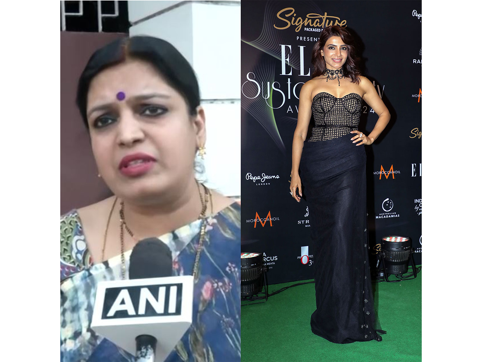 Yamuna Pathak and Samantha Rutha Prabhu (Photo/ANI)