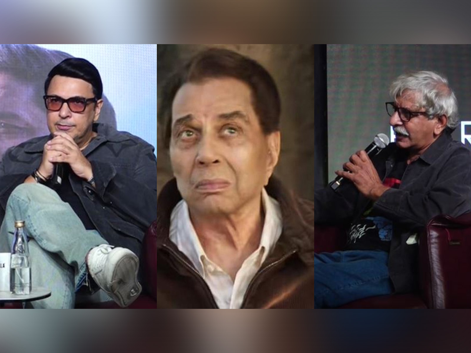 Sriram Raghavan, Dinesh Vijan speak on Dharmendra (Photo/ANI/Instagram@maddockfilms)