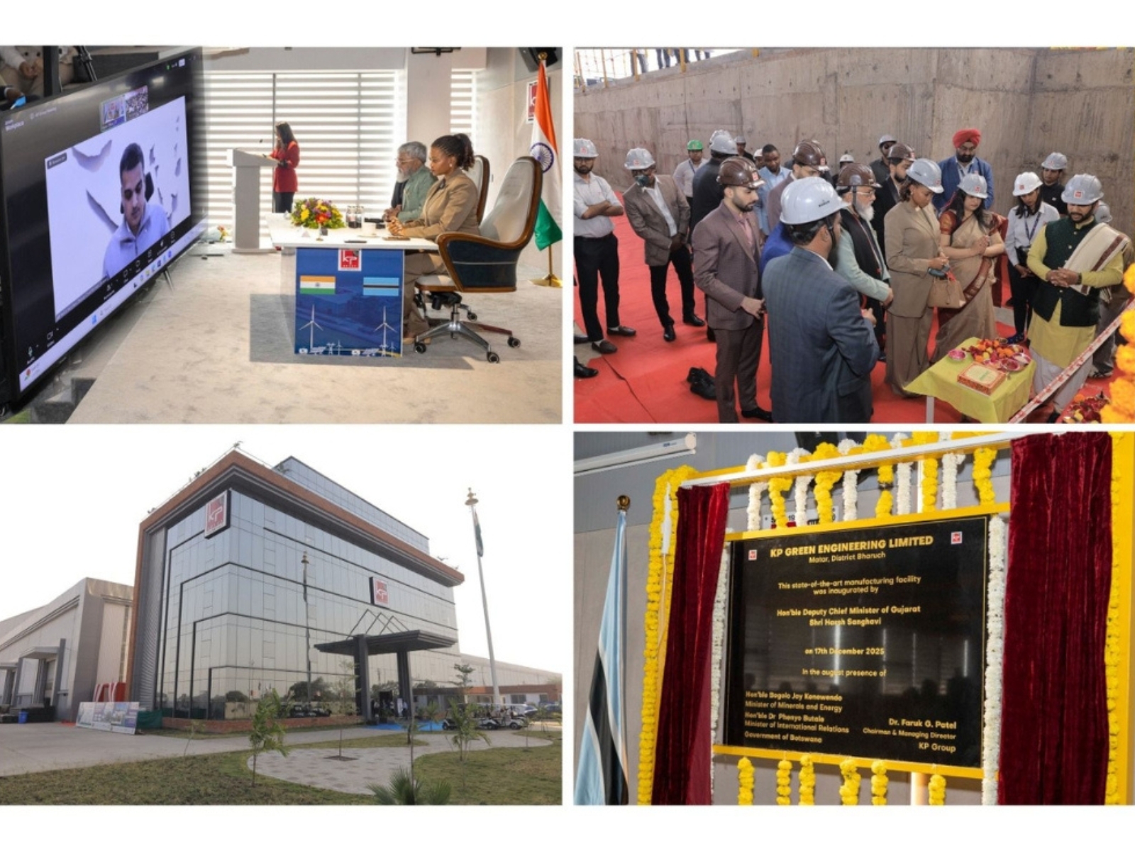 Gujarat's Deputy CM Harsh Sanghavi Inaugurates KP Green Engineering's Matar Facility