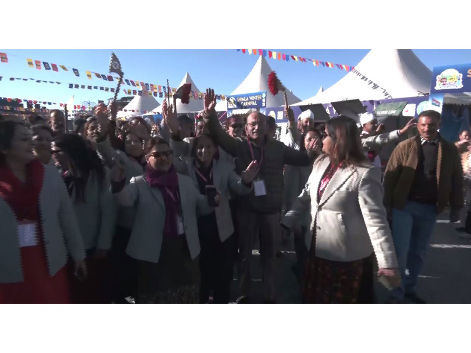 People enjoy winter carnival in Shimla (Photo: ANI) 