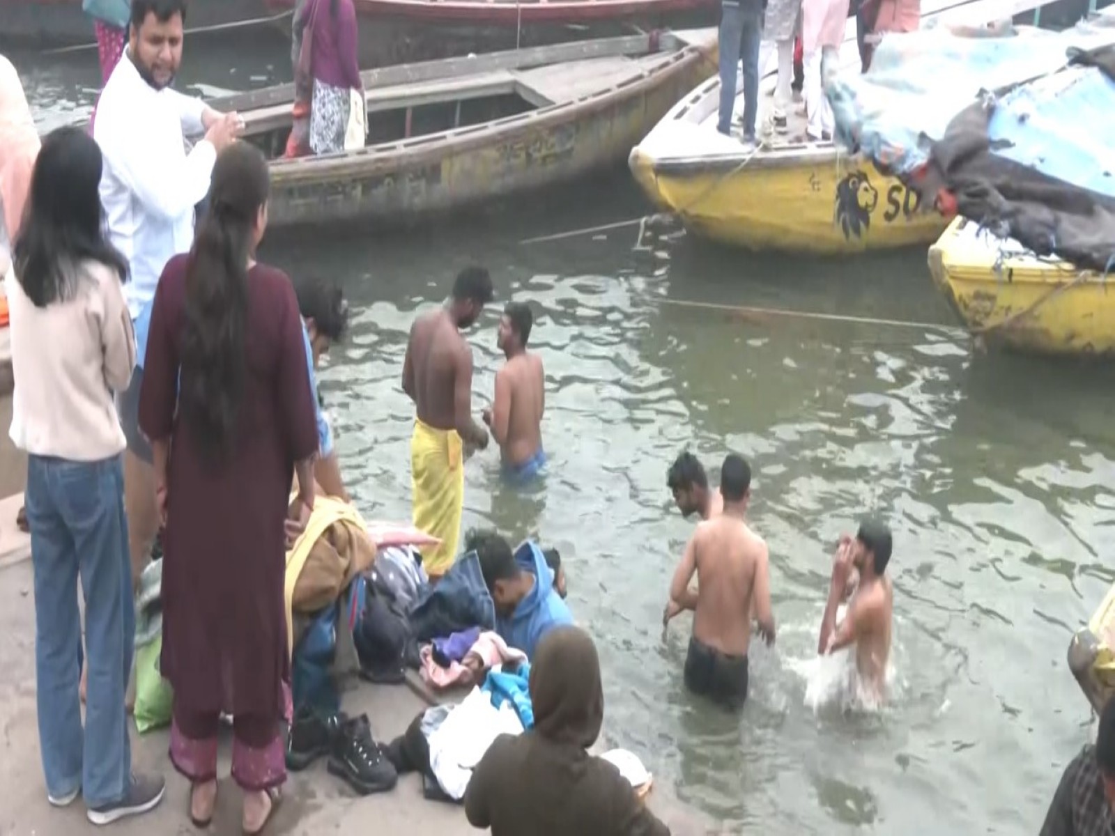 Visuals of  Dashashwamedh Ghat (Photo/ANI)