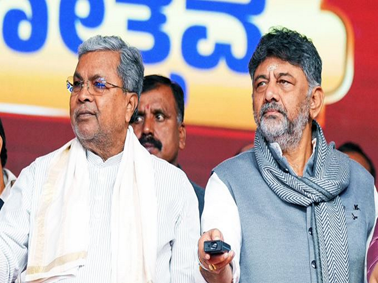 Karnataka Chief Minister Siddaramaiah and Dy Chief Minister D.K. Shivakumar (File Photo/ANI)