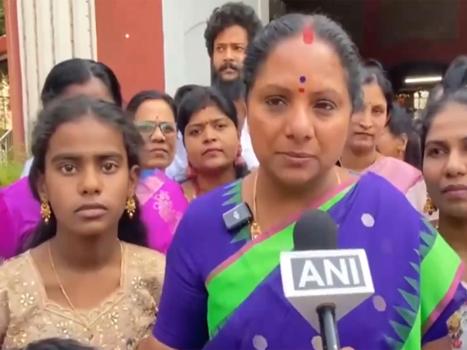 Telangana Jagruthi chief K Kavitha (Photo/ANI)