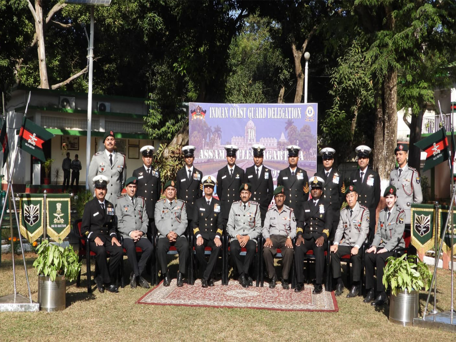 Indian Coast Guard and Assam Rifles engagement in Agartala. (Photo/@official_dgar)